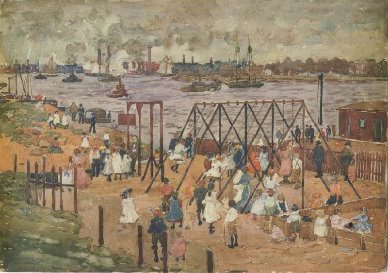 Maurice Prendergast The East River oil painting picture